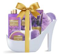 8PCS Set de Regalo de Baño y Cuidado Corporal para Mujeres, Lavanda Regalos de Spa de Lujo con Baño de Burbujas, Gel de Ducha y Más para Novia, Amiga, Mamá, Navidad, Aniversario, Cumpleaños