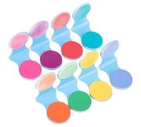 8pcs/set Temperatura temporal, tiza para el cabello de 8 colores para niños de niñas, maquillaje de color lavable desechable para Halloween Christmas Birthday Cosplay Diy Fiy, color temporal
