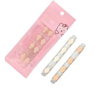 8pcs Suavidad Desechable Sombra De Ojos Mezcla Esponjas Desmontables Aplicadores De Maquillaje Portátil Para Mujeres Aplicadores De Esponja De Aplicación Fácil