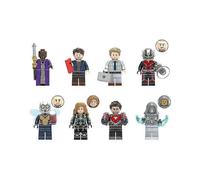 8pcs Superhero assembled building blocks minifigure Ant-man Wasp Female Ancestor Baron Lizemo Ghost doll building block toys.