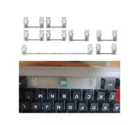 8PCS Teclados Estabilizadores POM Construcción de placas de acero Escritura silenciosa 6.25U 2U Estructura ergonómica