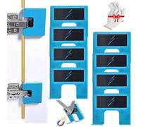 8Pcs The Easy Hinge Mate - Your Quick Fix For Door Installation,Adjustable Accurate Guide For Hinges Cutting,Carpenter Latch Installation In Minutes,Home Drawer Woodworking Exterior Tool