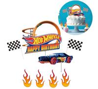 8pcs Topper de Tarta Auto Piezas Decoración de Pasteles Cupcake Toppers Cupcake Decorating Cake Topper Decoración de Pastel de Cumpleaños