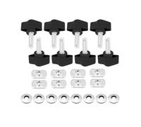 8pcs Universal Hard Top Fasteners Thumb Screws Nuts Bolts for Jeep Wrangler Yj Tj Jk