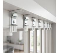 8pcs Vertical Blind L Bracket 3 Inch Metal Mount | alloy, rust resistant, long lasting, fits 1.5 inch rail, inside mount secure