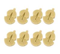 8pcs Violín de Goma para Accesorios de Práctica Tranquila Negra (YELLOW)