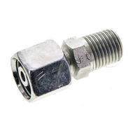 8S & 1/4'' NPT Acero Zincado Rótula Recta con Rosca Macho 630 bar Ajustable ISO 8434-1