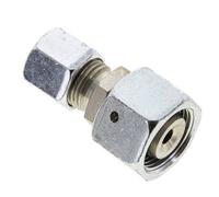 8S y 14S Accesorio de corte recto de acero galvanizado con rótula 630 bar Junta tórica de NBR Cono de sellado ISO 8434-1