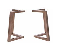 8SSAZZAT Patas de mesa de hierro de 28 pulgadas de alto, patas de muebles en forma de L, soporte de mesa de metal, soporte de mesa de computadora de escritorio, tapete antideslizante (2 piezas) (A 50