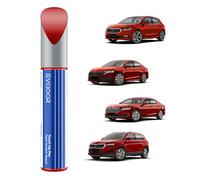 8T8T/ F3K Rojo Corrida Retoque de pintura para Skoda, reparación de rayones de automóvil, solución rápida y fácil para la reparación.