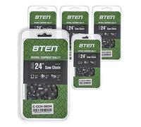 8TEN - Cadena de motosierra (61 cm, 61 cm, 3/8 84DL para Husqvarna 455 Rancher Echo CS-590 Stihl MS 270, 5 unidades)