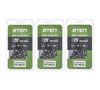 8TEN Cadena de motosierra de 20 pulgadas .058 3/8 72DL para Husqvarna 455 Rancher Makita DCS6401 Jonsered 2055 (paquete de 3)