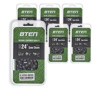 8TEN Cadena de motosierra de 61 cm .050 3/8 84DL para Husqvarna 455 Rancher Echo CS-590 Stihl MS 270 (paquete de 6)