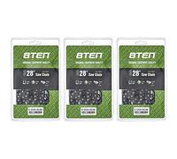 8TEN Cadena de motosierra de cincel completo de 28 pulgadas .058 3/8 93DL para Husqvarna 262XP Poulan 475 Jonsered 2065 (paquete de 3)
