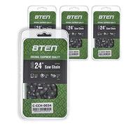 8TEN Cadena de motosierra rasgada, 24 pulgadas, 050 3/8 84DL para Husqvarna 455 Rancher Echo CS-590 Stihl MS 270 (paquete de 4)