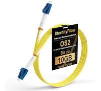 8ternityFiber OS2 LC a LC Fibre Patch Cable 0,2M/0,7FT, 1GB/10GB LWL Cable Single Mode Duplex 9/125um, Opciones de longitud: 0,2M-50M, OD: 2MM, LSZH