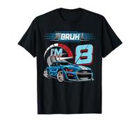 8th Birthday Bruh Racing Car Party Outfit 8 Year Old Boys Camiseta