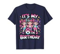 8th Birthday Girl Korean Pop KPOP Bday Party Kids Camiseta
