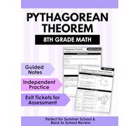 8th Grade Math Workbook: Pythagorean Theorem & Distance Formula | Guided Notes, Differentiated Practice, Word Problems & Geometry Review (8th Grade Math Club)