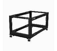 StarTech.com - Rack de Marco Abierto con Profundidad Ajustable de 4 Columnas 8U y 19 Pulgadas con Ruedas/Niveladores y Anillas d