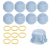 8uds Filtros de Disco Seco para Aspiradora, Reutilizables Compatibles con la Mayoría de Aspiradoras Shop Vac de 5 Galones y Más Grandes VF2002 90107