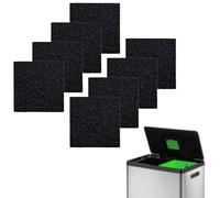 8uds Filtros Desodorizantes para Botes de Basura, Repuesto de Filtro Desodorizante Fuerte Desodorante de Carbón Activado Filtro Desodorizante Sin Contacto para Botes de Basura EKO