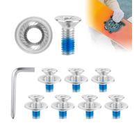8uds Juego de Tornillos de Fijación Snowboard, Tornillos de Montaje para Snowboard con Destornillador Tornillos Fijaciones de Snowboard Accesorios Snowboard para Esquiar Deportes al Aire Libre