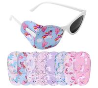 8uds Parches Unicornio Ojo Derecho Niños, 8 Estilos Ajustables Diseño Unicornio Parches para Cubrir Ojos Gafas para Ambliopía y Tratamiento Ojo Vago Cómodos y Transpirables