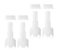 8uds Repuestos Compatibles con Baby Brezza FRP0046 Formula Pro Advanced, Eje Vástago y Rascador de Silicona Accesorios (Fijar a Tapa de Bloqueo)