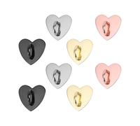 8uds Soporte para Teléfono Móvil Ring, Soporte de Anillo de Metal para Dedo Anillo de Agarre Adhesivo para Teléfono con Forma de Corazón Accesorios de Bricolaje para Tableta y Teléfono Móvil