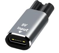 8V USB-C Adaptador para Afeitadora Philips Norelco, Adaptador de Enchufe de Cargador para Rasuradoras Cortadoras de Cabello, Para Philips One Blade QP2734 QP2824 QP2724 MG7930 MG7950 7000 9000 Series