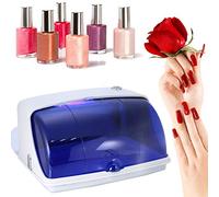 8W LED Esterilizador UV, Caja de desinfección profesional con bandeja movible para salones de belleza y manicura y hogar(01)