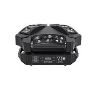 8x 6W RGBW MINI LED Luz RGBW DMX512 LED Spider Mover Head Beam Light usado en DJ Barra de discoteca KTV Iluminación de escenario para Espectáculos