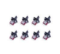 8X AC 250V / 3A 125V / 5A MomentáNeo SPDT 3 Posiciones Interruptor de Palanca T80-R