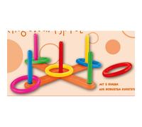 8X Anillos Lanzar Juguete Juegos Jardín Juegos De Lanzamiento Regalo