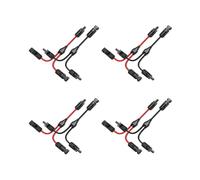 8X Conectores de Cable de Rama y Solar Adaptador Paralelo de Cable Solar en Par para Panel Solar Kit de Herramientas de Enchufe de Cable
