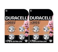 8X Duracell CR 2025 con litio (2 blísters de 4 baterías) 8 pilas