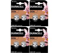 8X Duracell CR 2430 (4 blísters de 2 baterías) 8 pilas (CR2430) - Paquete de 8 pilas Duracell CR 2430 (4 blísters de 2 baterías cada uno)