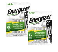 8x Energizer Baterías Recargables AAA NiMH 500mAh HR03 1.2V UNIVERSAL