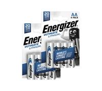 8x Energizer Ultimate Lithium AA L91 Baterías 1.5V Larga Duración