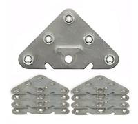 8x escuadras metálicas, placas de refuerzo traseras, unión y fijación, para muebles armarios estanterias cómodas marcos.