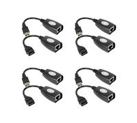 8x Extensor de Adaptador de Extensión de Cable LAN de USB Una RJ45 RJ 45 Amplificador de Señal de Puerto de USB Una Red