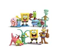 8x Figuras de acci?n de Calamardo Bob Esponja Patricio Estrella