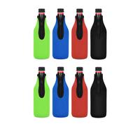 8x Fundas Aislantes para Botellas Cerveza para Mantener Bebida Fría, Chaquetas para Botellas con Cremallera