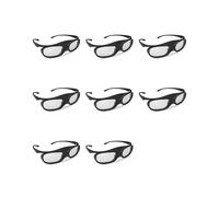 8X Gafas 3D para Proyectores DLP Link, Gafas 3D con Obturador, Gafas para TV 3D DLP