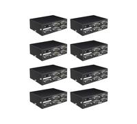 8X MT-RS104 Divisor Activo Serie RS232 Divisor de Conmutador Bidireccional RS232 de 1 A 4 4 A 1 con Adaptador de Corriente-Enchufe de la UE