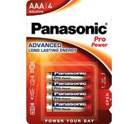8x Panasonic Pro Power Micro AAA, LR03 Alkaline 4 er Blister MN2400 LR03XEG/4B