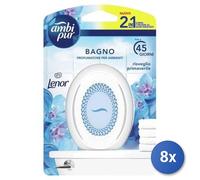 8x Paquete Ambi-Pur Absorbentes De Olores Casa Gel Baño Algodón