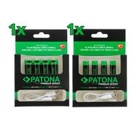 8x PATONA Premium USB-C Baterías AAA Y AA De Litio (2x 4 Paquete)