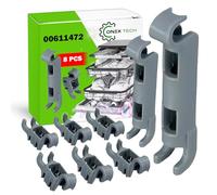 8x Rodamientos Ganchos Bandeja Inferior Lavavajillas 00611472 para Bosch